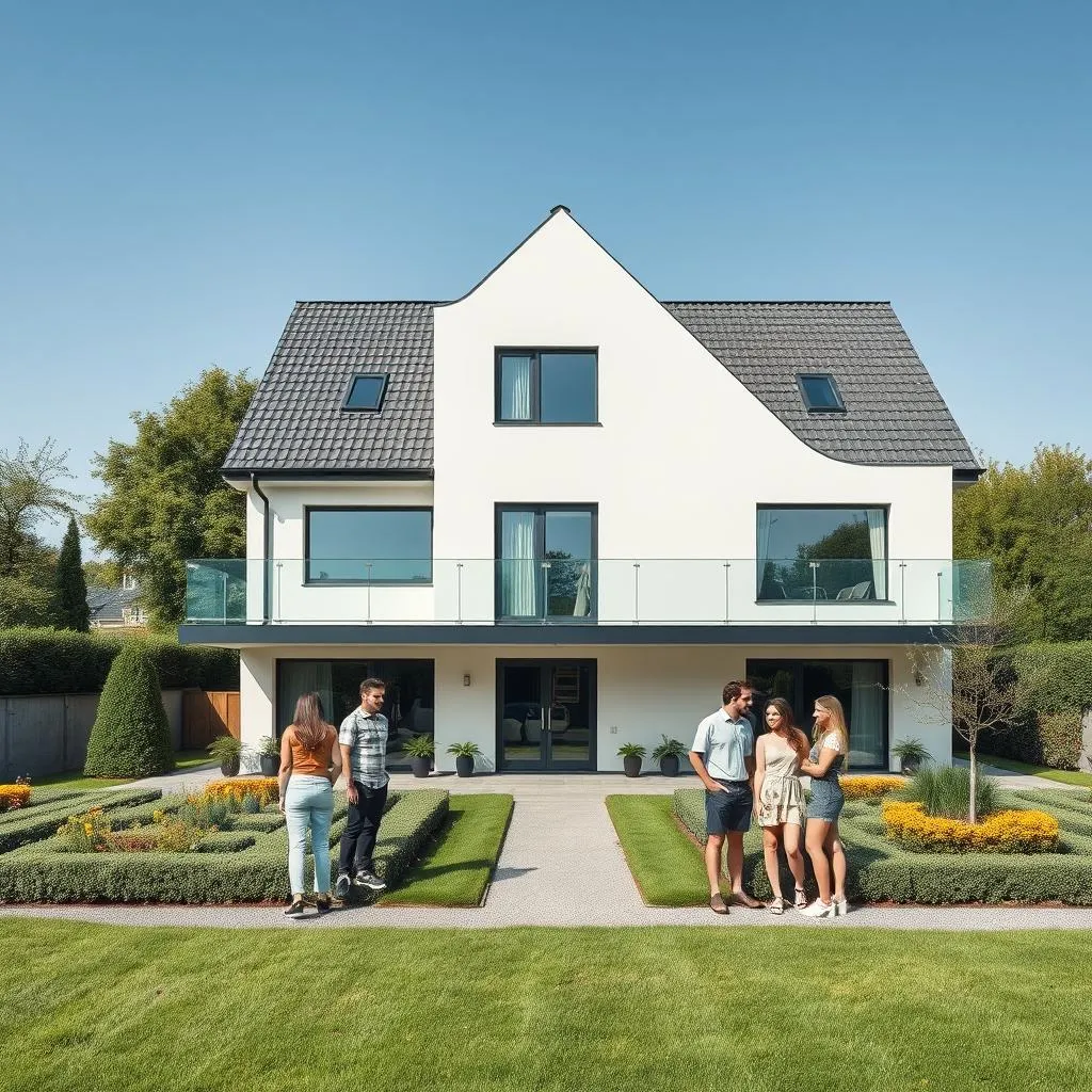 Modernes Einfamilienhaus mit Garten in Hamm.